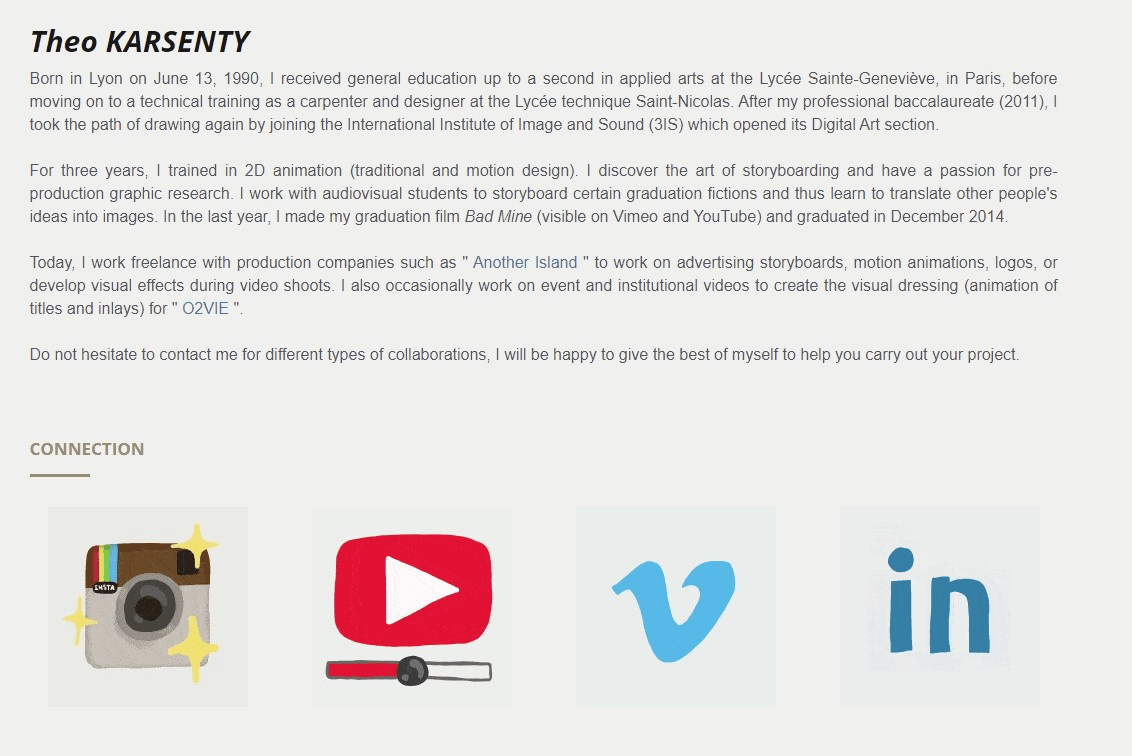 Strikingly用戶傳記實例七 Strikingly用戶傳記實例七